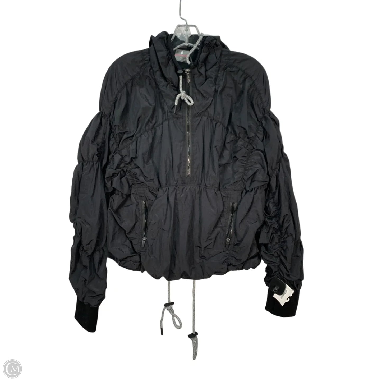 Jacket Windbreaker By Free People In Black, Size: S