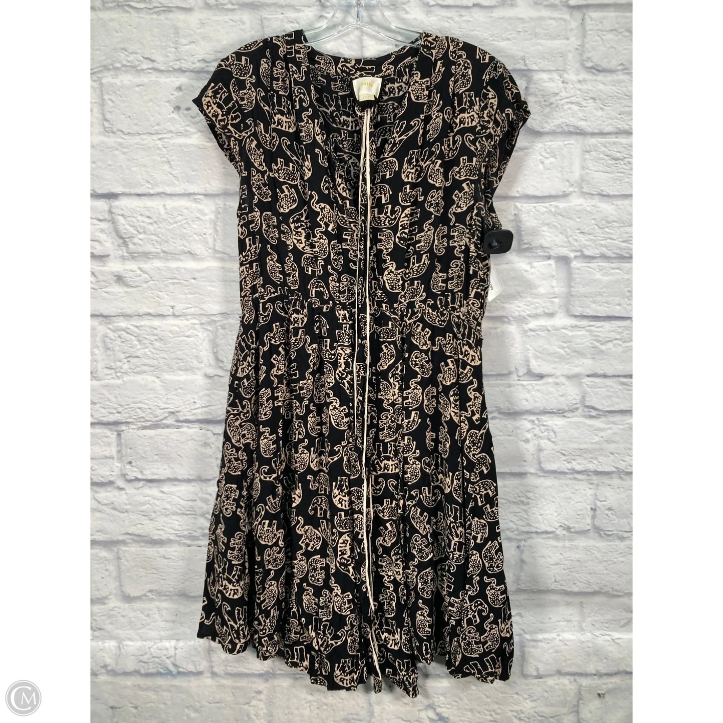 Dress Casual Short By Maeve In Black & Brown, Size: L