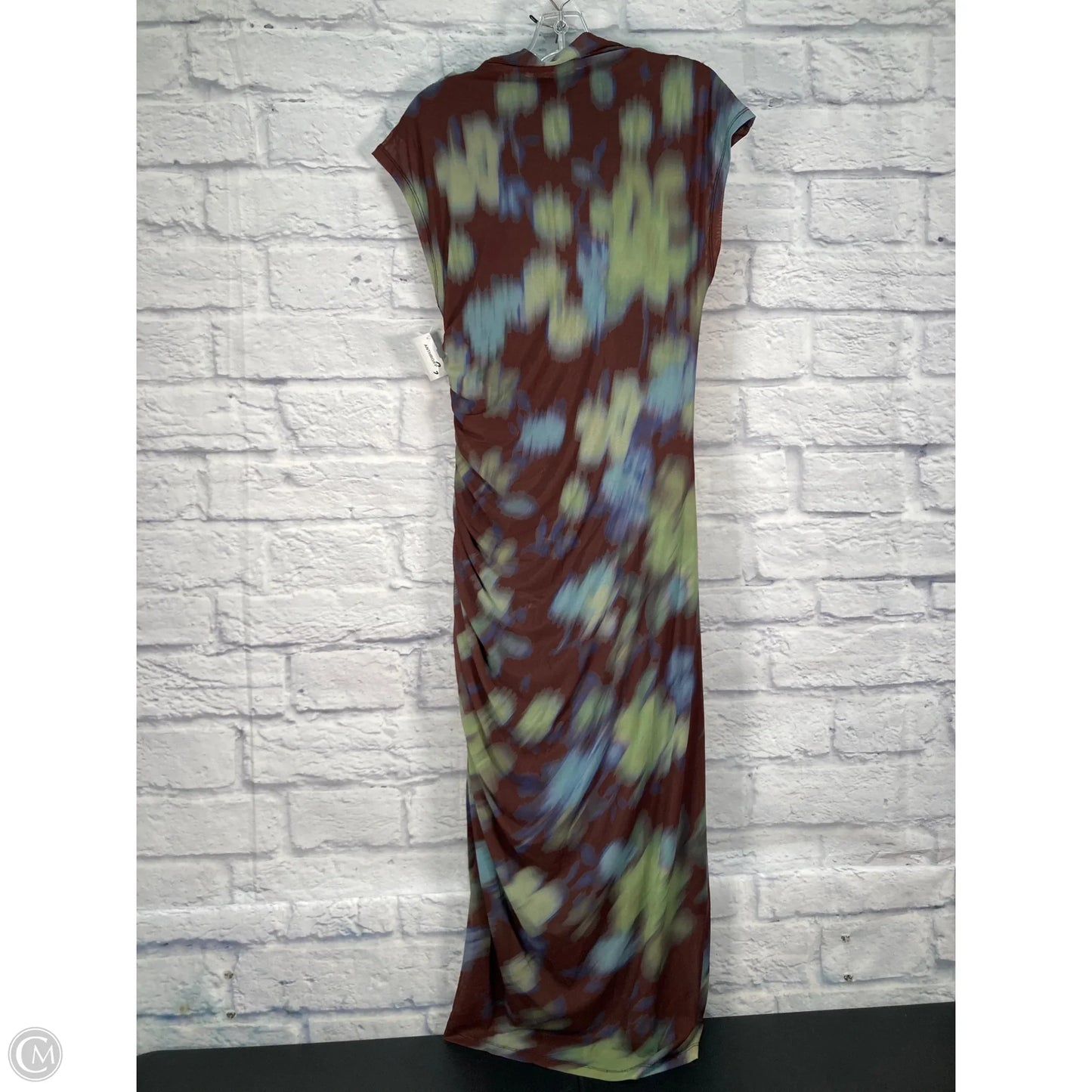 Dress Casual Maxi By Anthropologie In Brown & Green, Size: M
