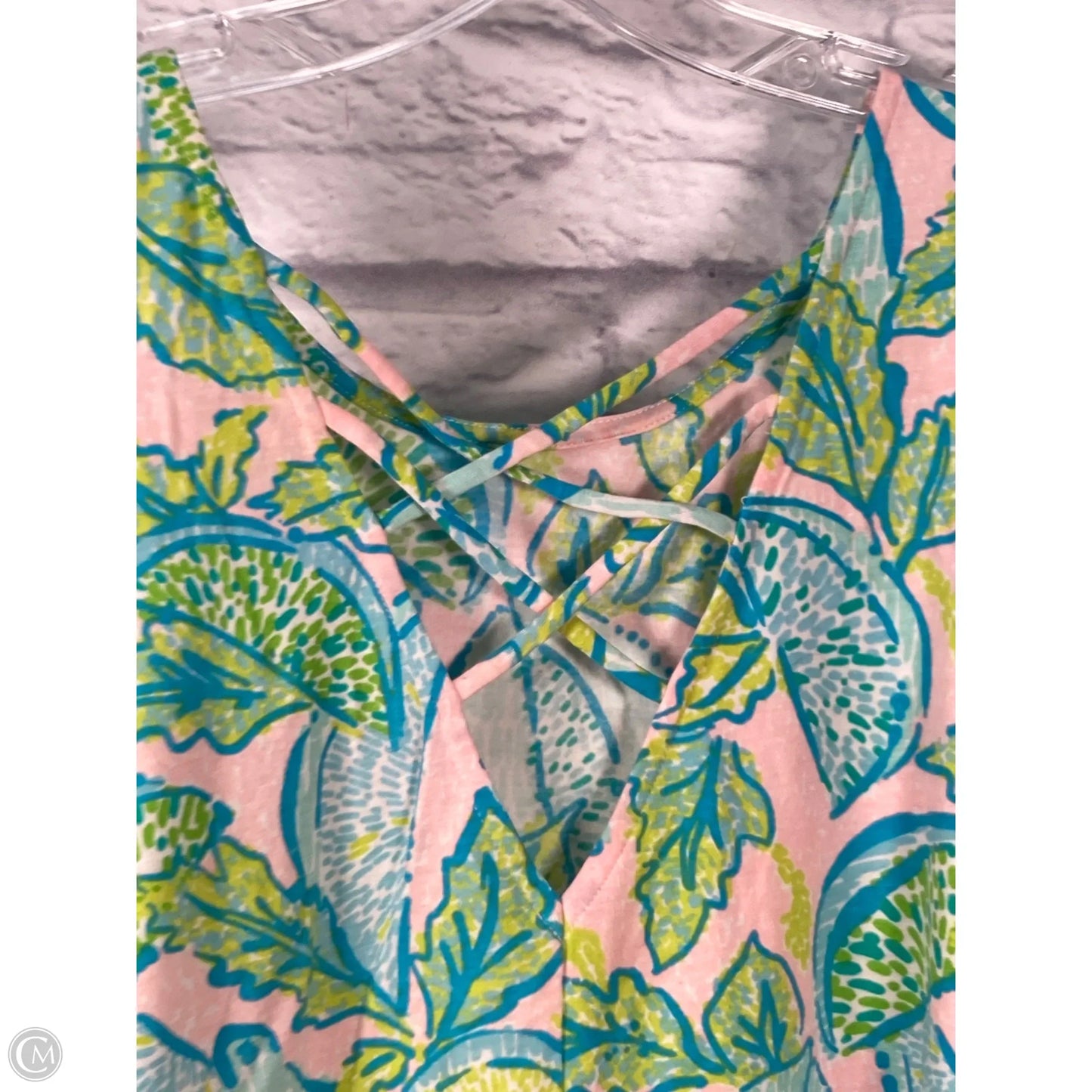 Top Sleeveless Designer By Lilly Pulitzer In Blue & Green, Size: Xs