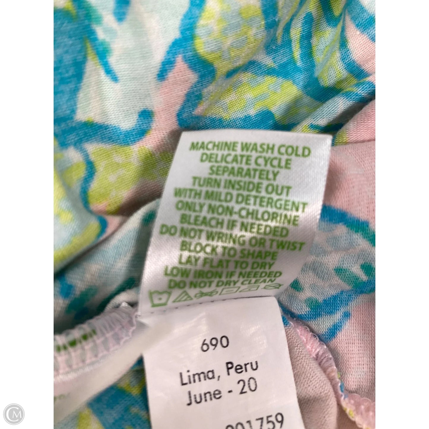 Top Sleeveless Designer By Lilly Pulitzer In Blue & Green, Size: Xs