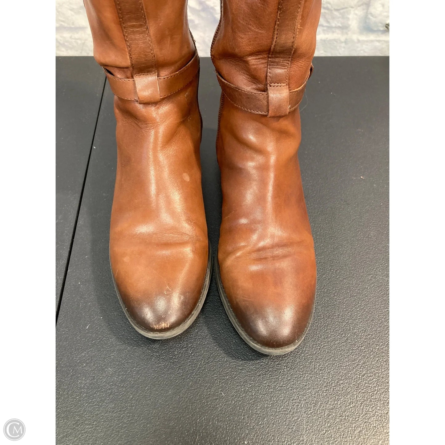 Boots Mid-calf Flats By Vince Camuto In Brown, Size: 7