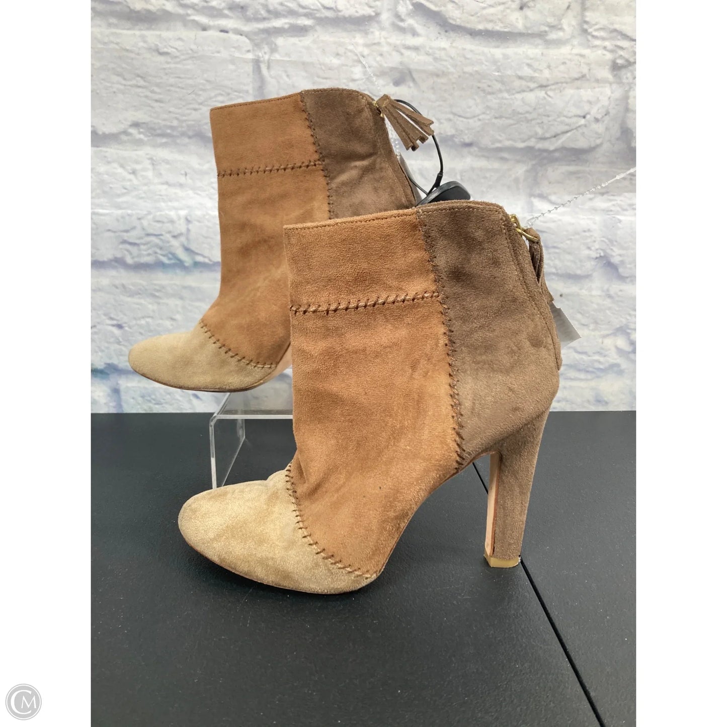 Boots Ankle Heels By Joie In Brown, Size: 7