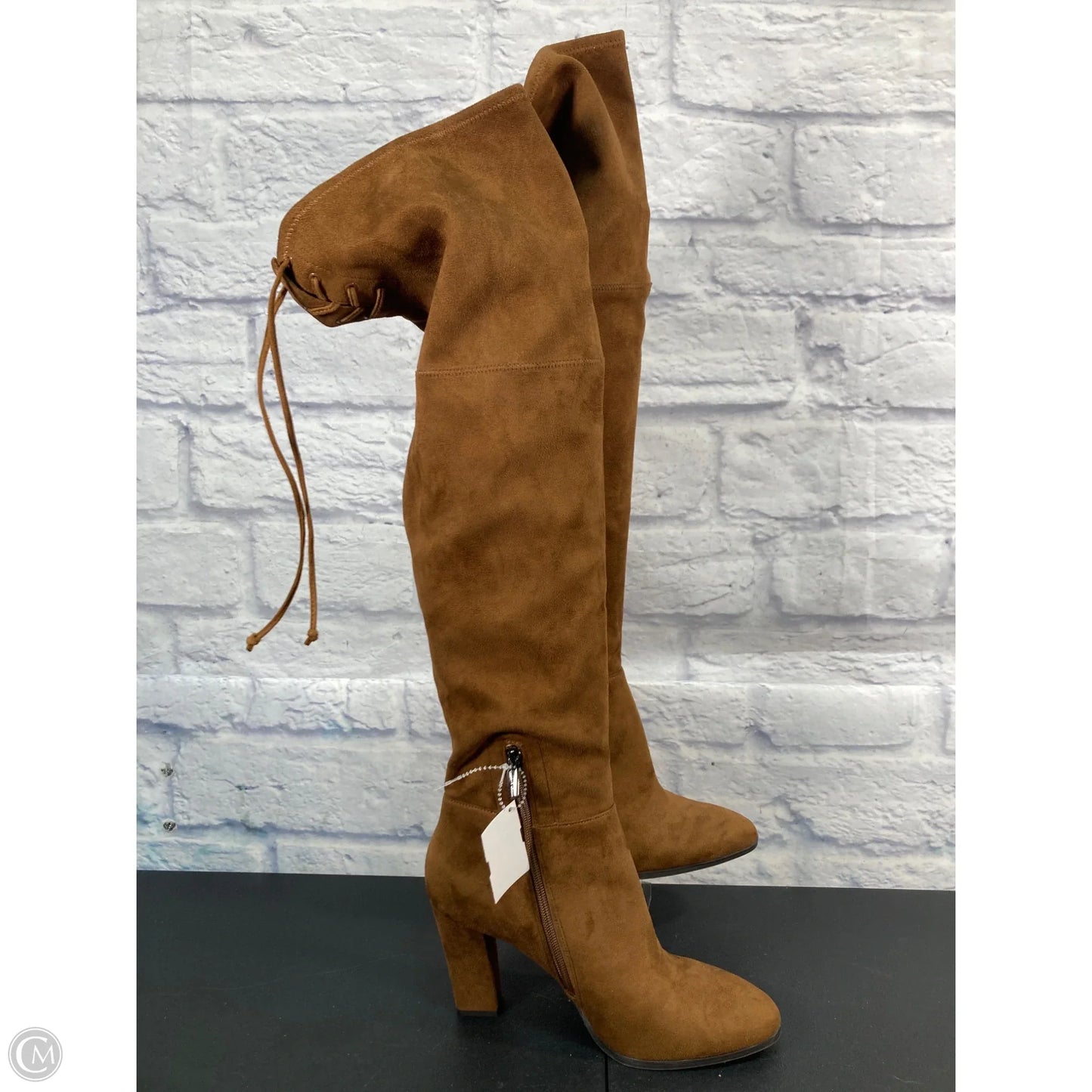 Boots Mid-calf Heels By Vince Camuto In Brown, Size: 10