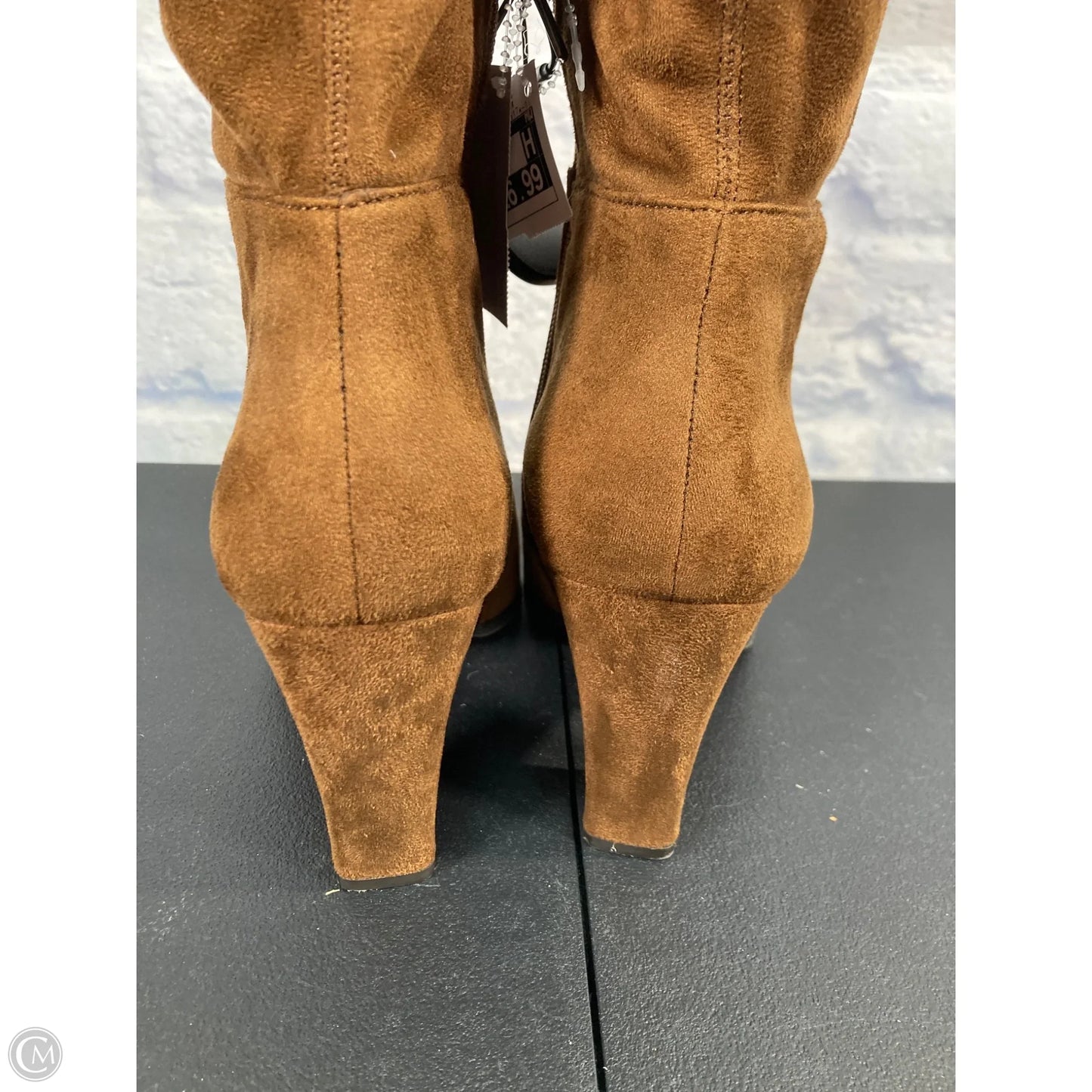 Boots Mid-calf Heels By Vince Camuto In Brown, Size: 10