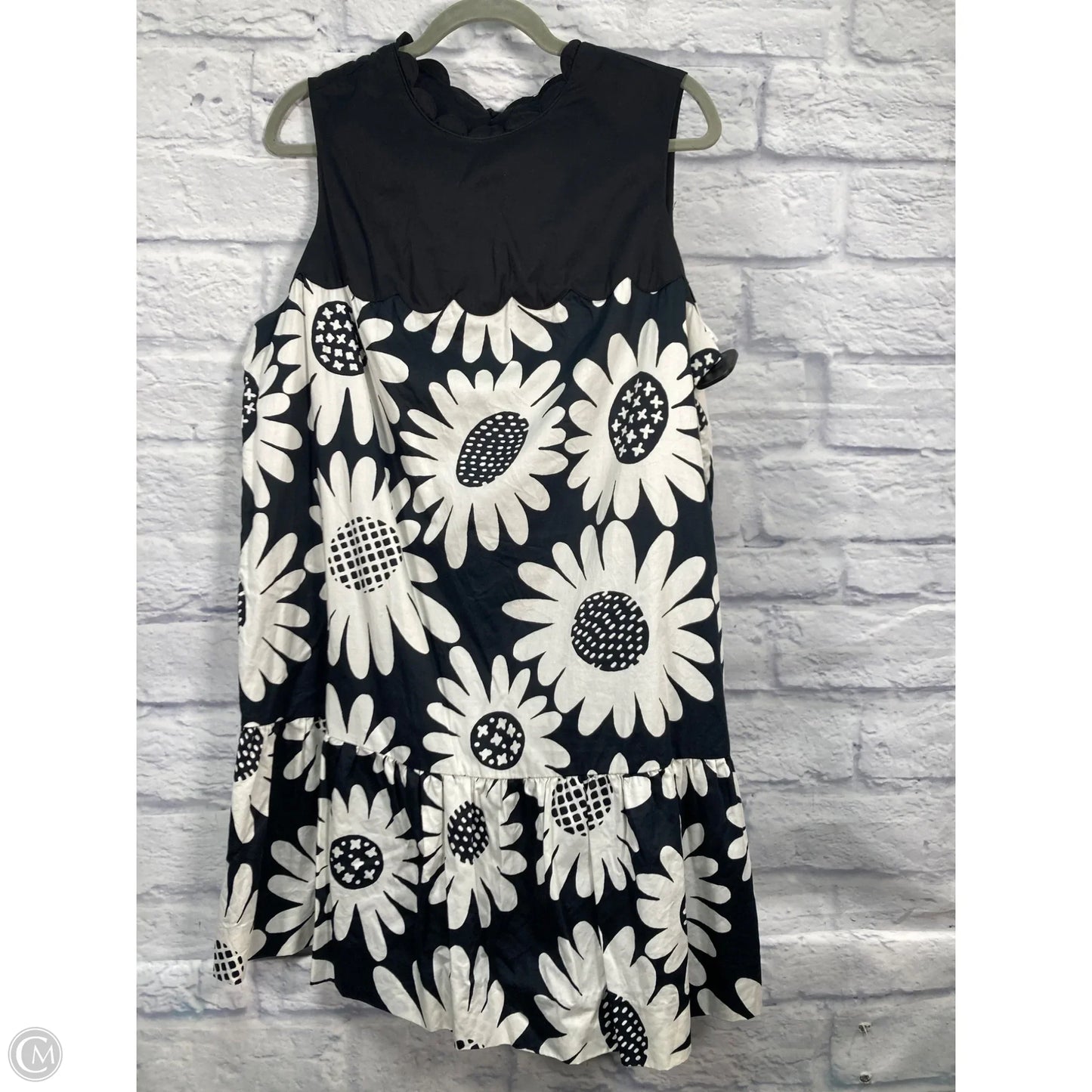 Dress Designer By Victoria Beckham In Black & White, Size: 1x