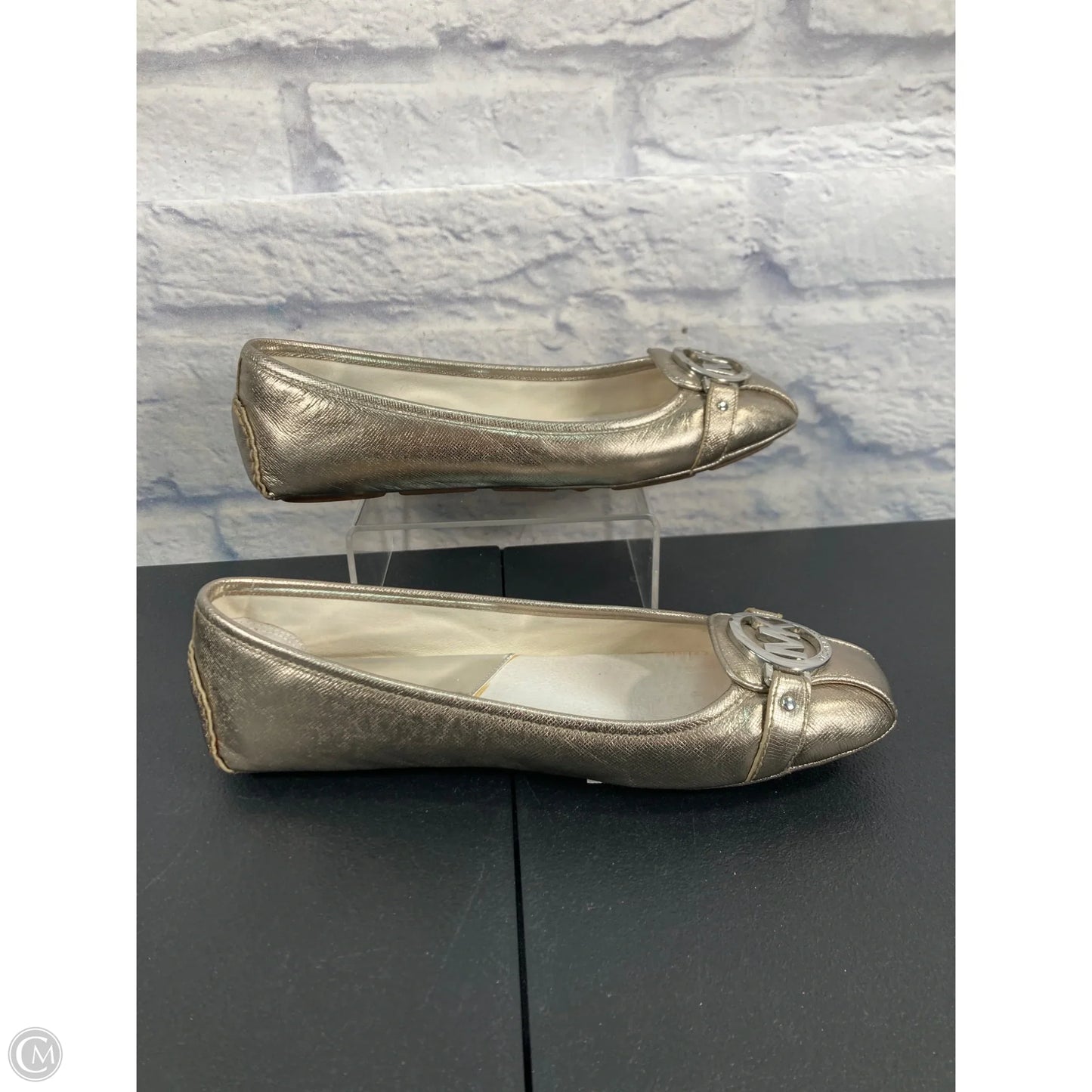 Shoes Flats By Michael By Michael Kors In Gold, Size: 8