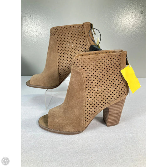 Boots Ankle Heels By Lucky Brand In Brown, Size: 8.5