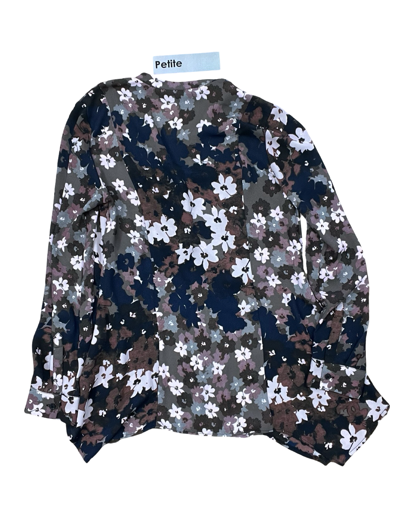 Blouse Ls By Simply Vera In Purple, Size:Sp