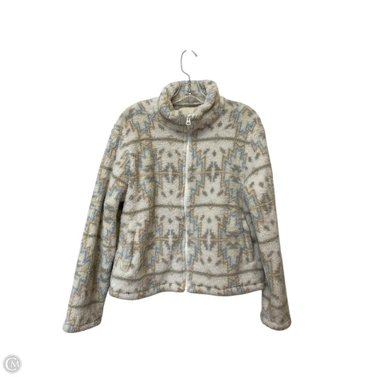 Jacket Faux Fur & Sherpa By Lucky Brand In Cream, Size: M
