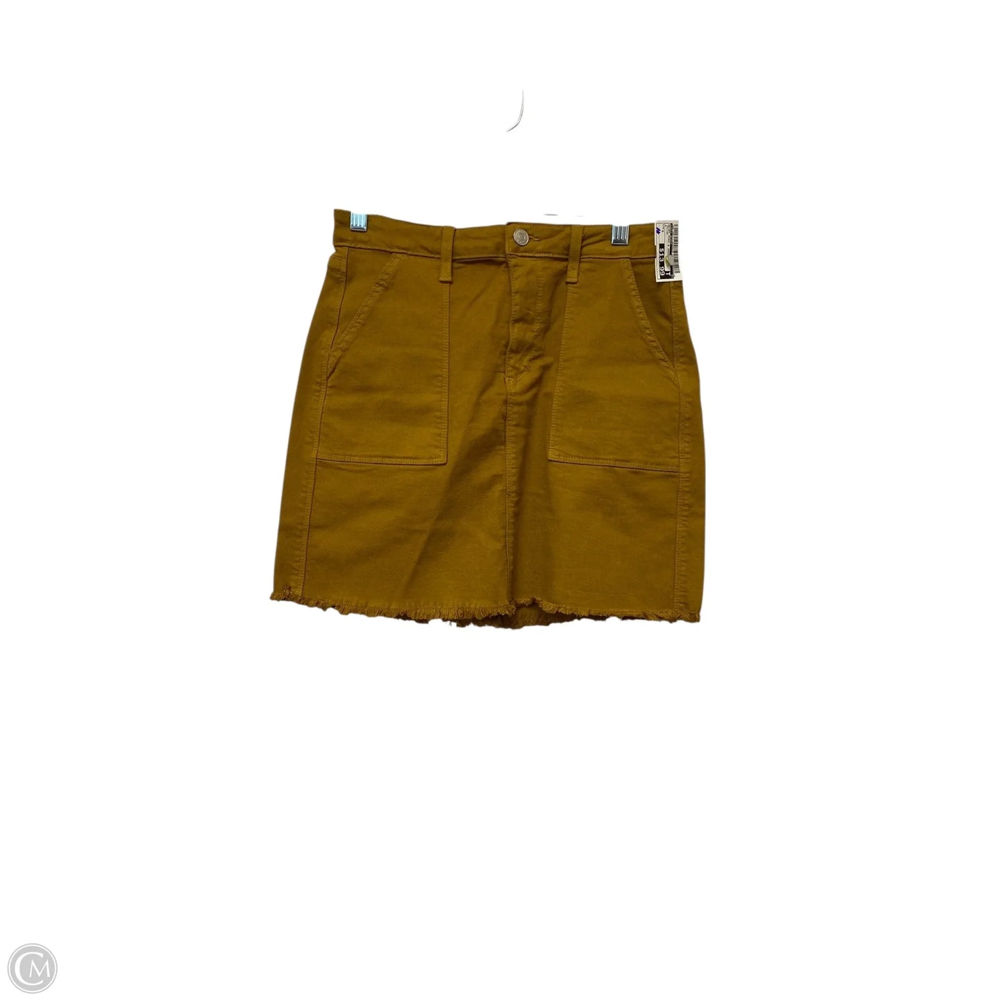 Skirt Mini & Short By Just Black In Yellow, Size: S