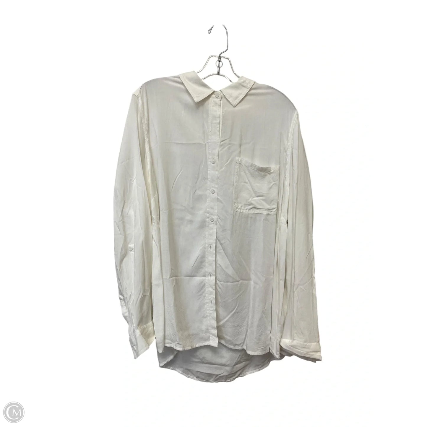 Top Long Sleeve By Beachlunchlounge In White, Size: 2x