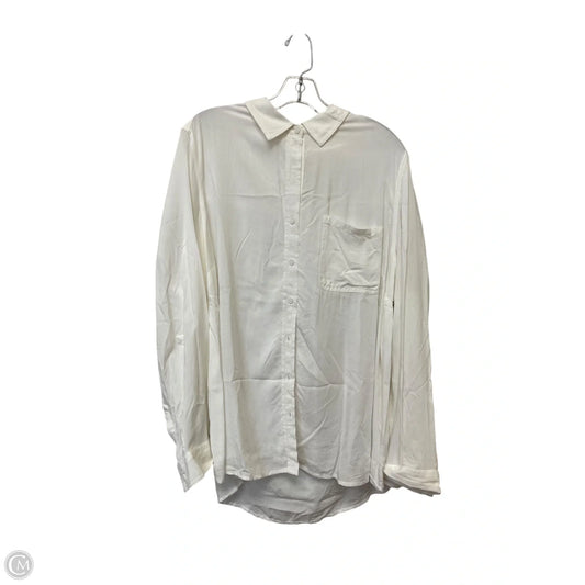 Top Long Sleeve By Beachlunchlounge In White, Size: 2x