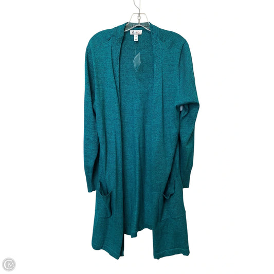 Cardigan By D&co. In Aqua, Size: Xl