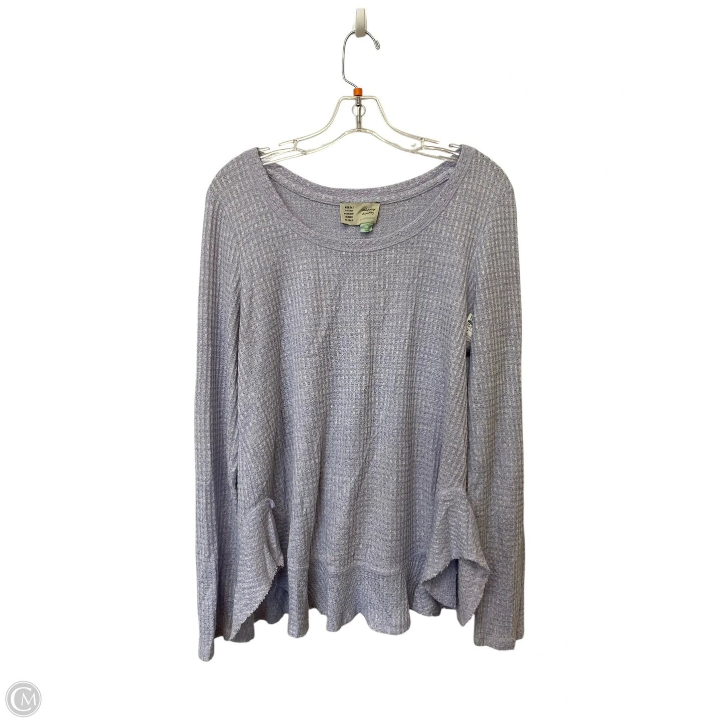 Top Long Sleeve By Saturday/sunday In Purple, Size: M