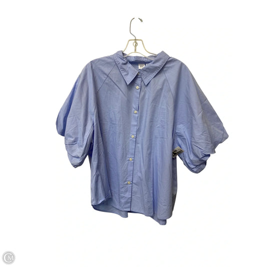 Top Short Sleeve By Gap In Blue, Size: 2x