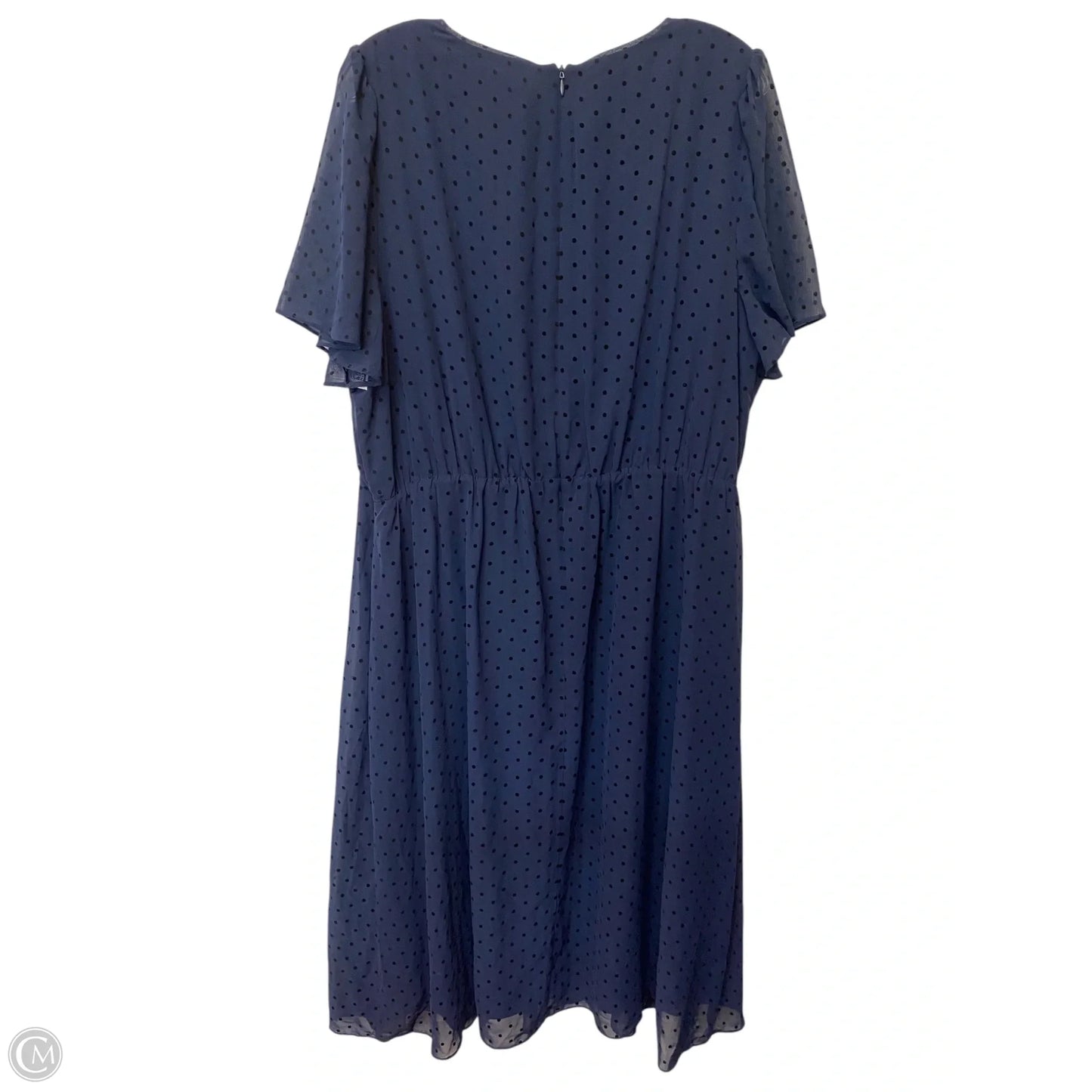 Dress Casual Midi By Lane Bryant In Blue, Size: Xl