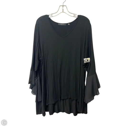 Top Long Sleeve By Cyrus In Black, Size: 3x