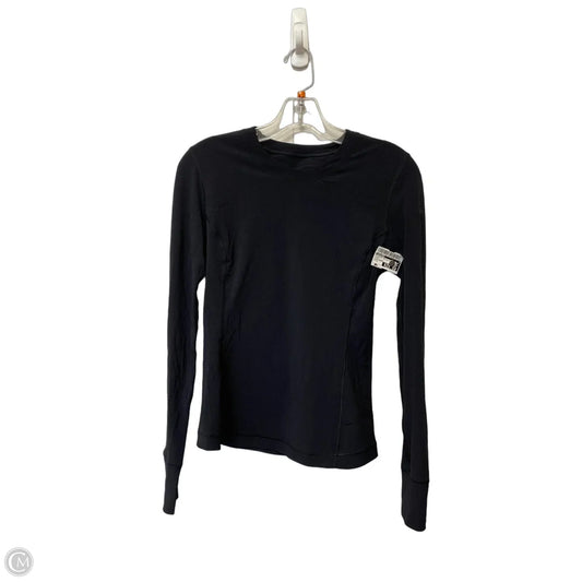 Athletic Top Long Sleeve Crewneck By Lululemon In Black, Size: S