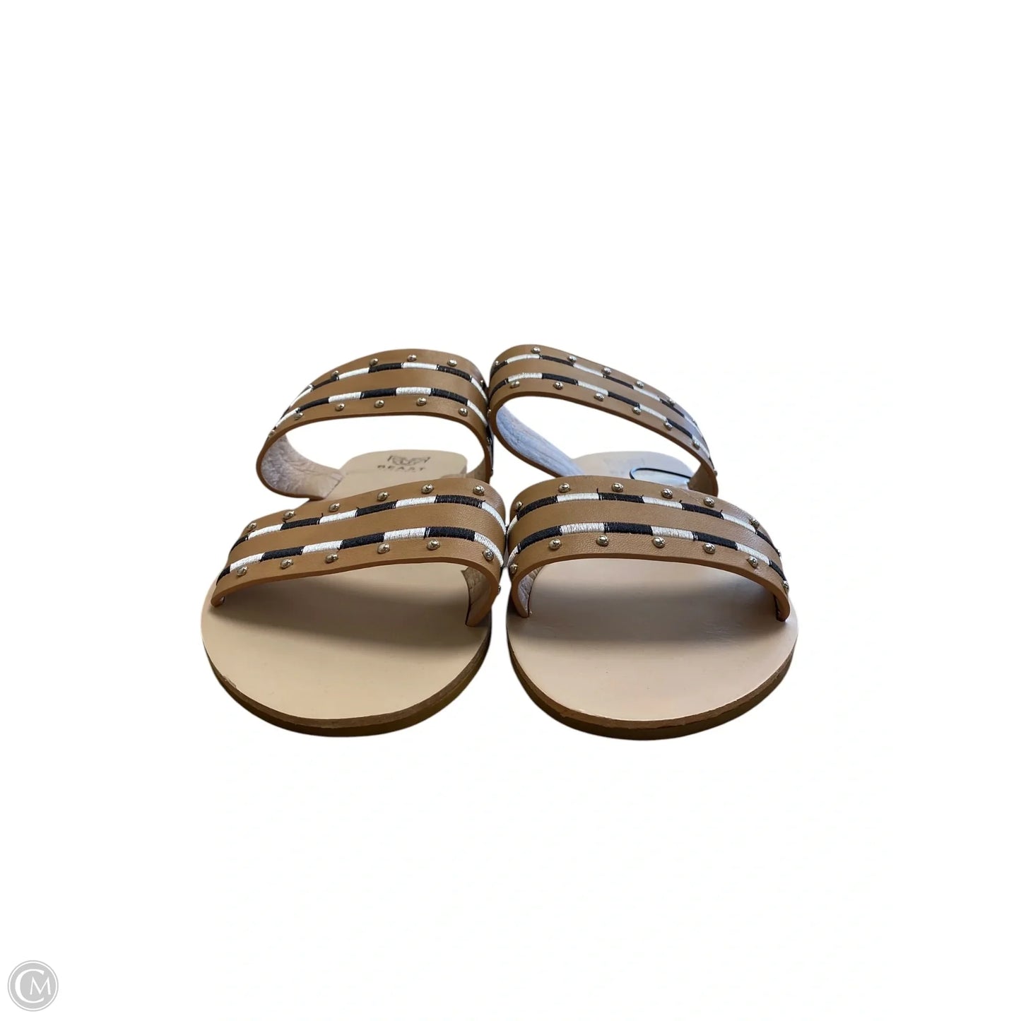 Sandals Flats By Clothes Mentor In Brown, Size: 10