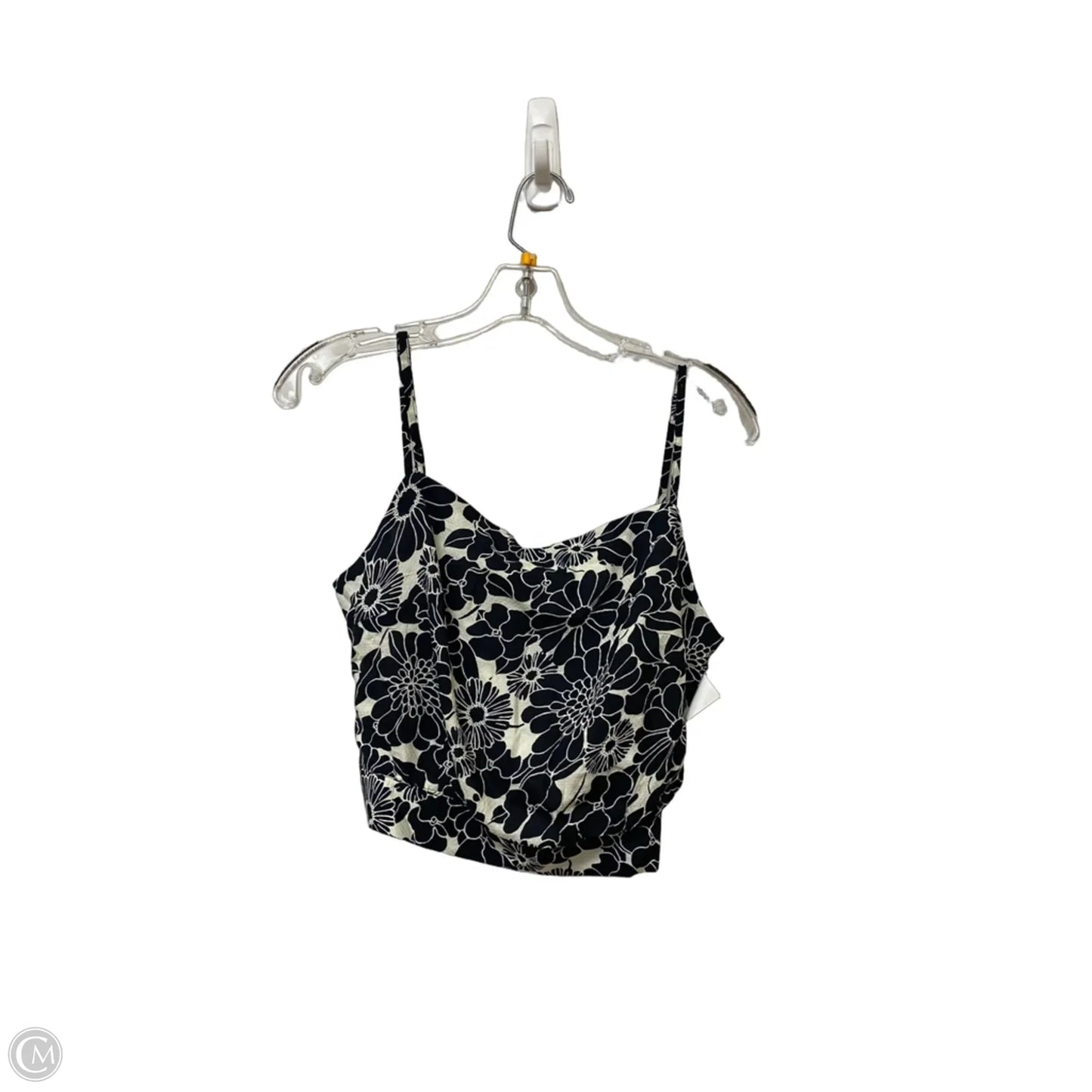 Top Sleeveless By Anthropologie In Black & White, Size: M