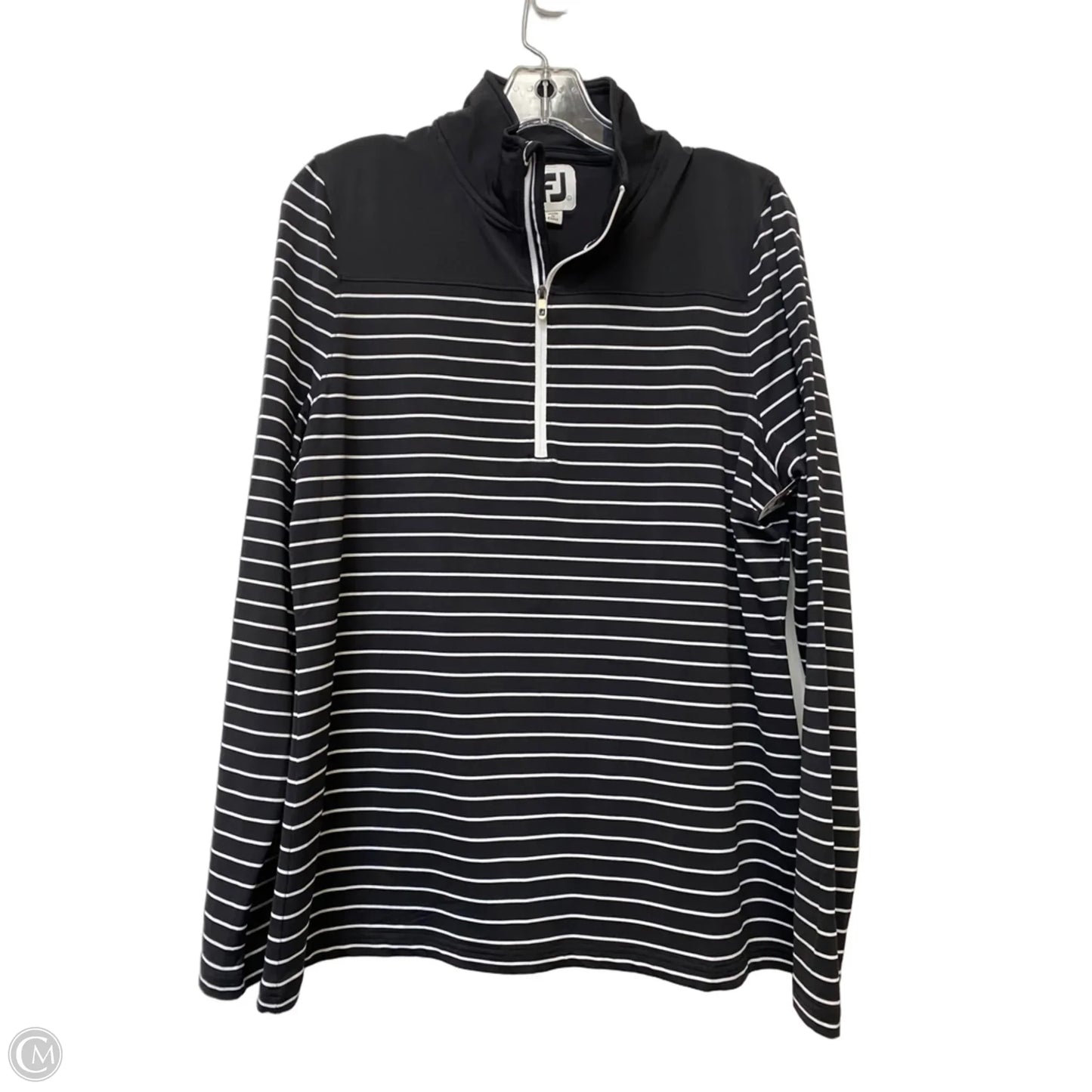 Athletic Jacket By Clothes Mentor In Black, Size: L