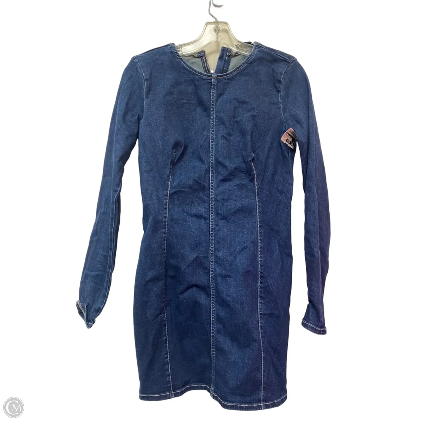 Dress Casual Short By Zara In Blue Denim, Size: L
