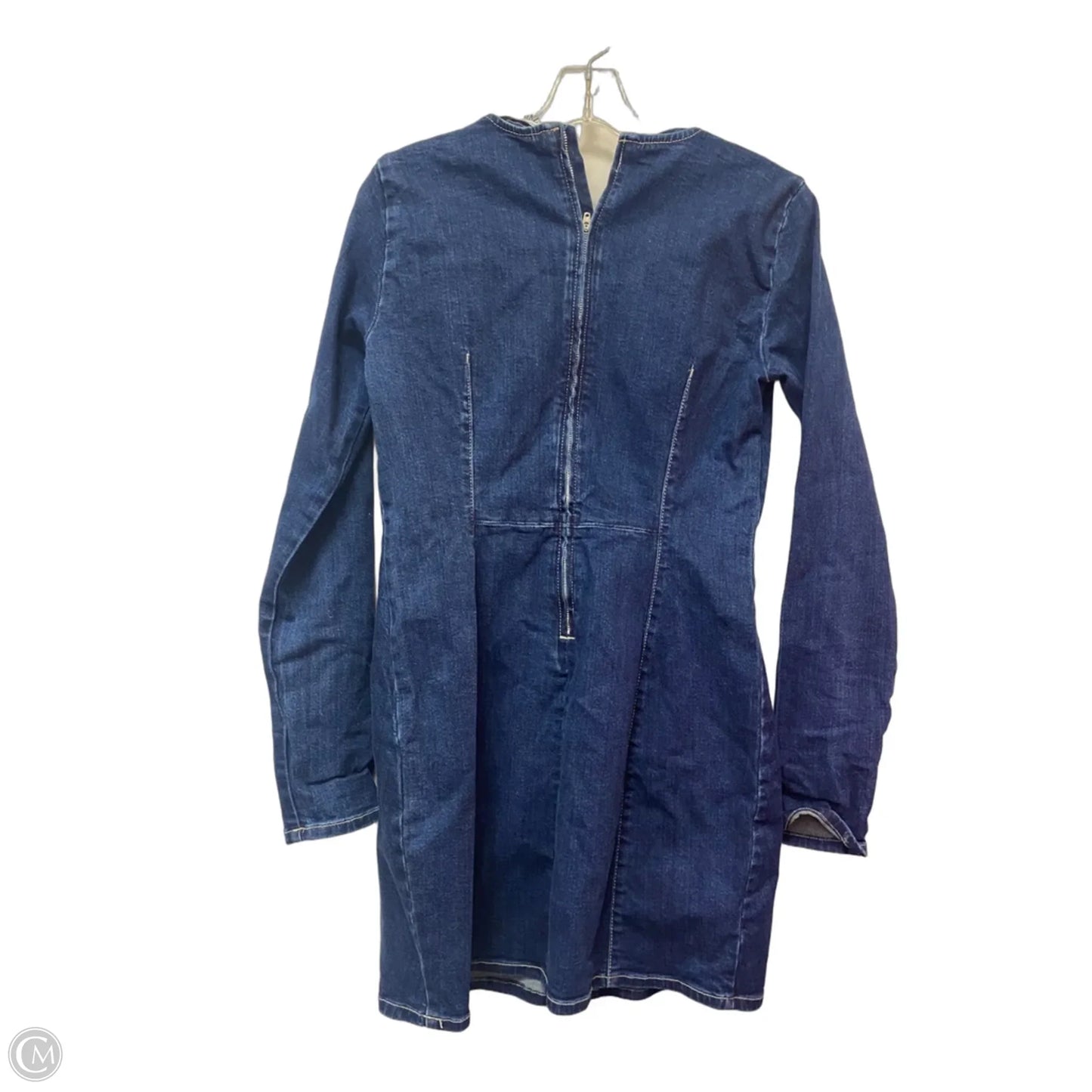 Dress Casual Short By Zara In Blue Denim, Size: L