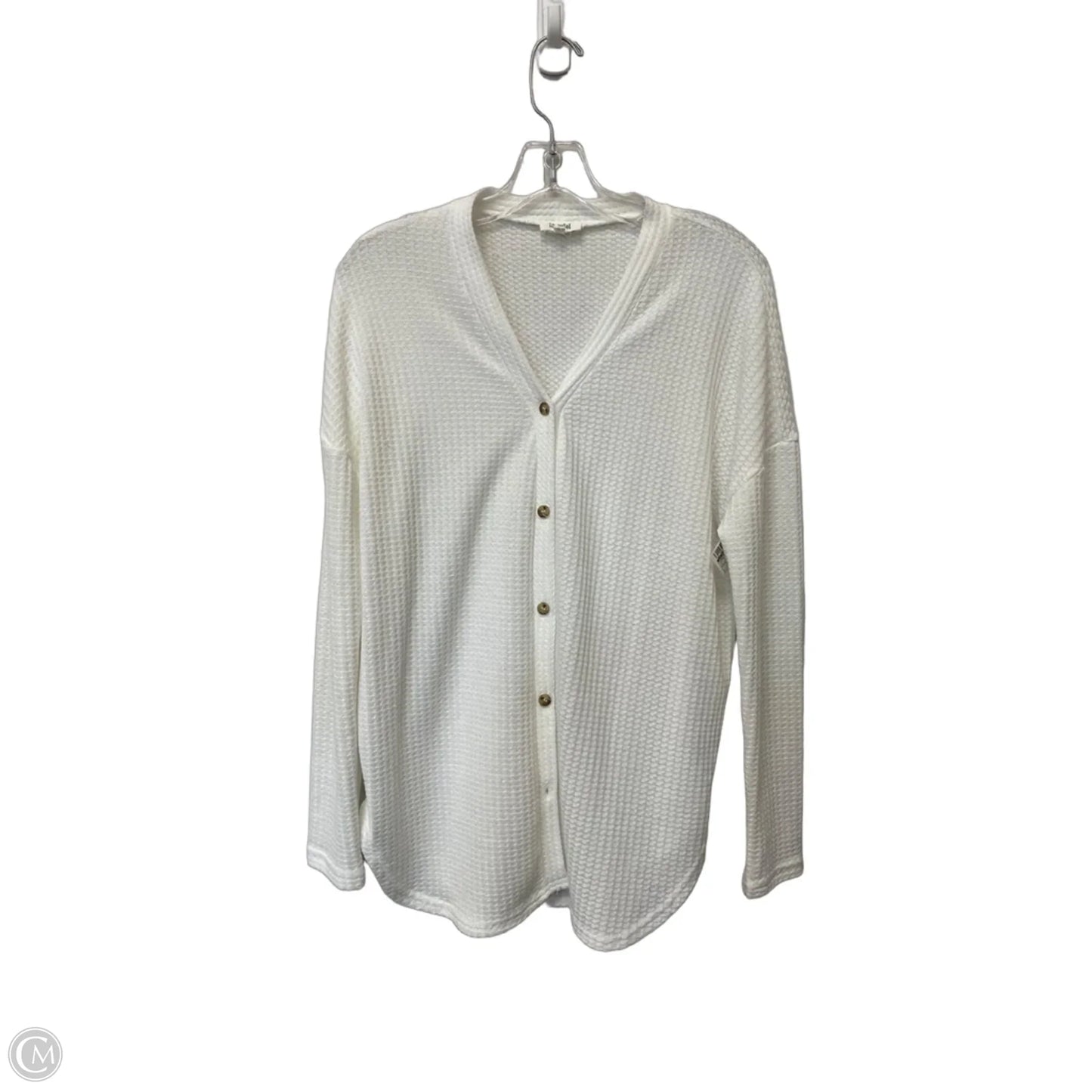 Cardigan By La Miel In White, Size: S