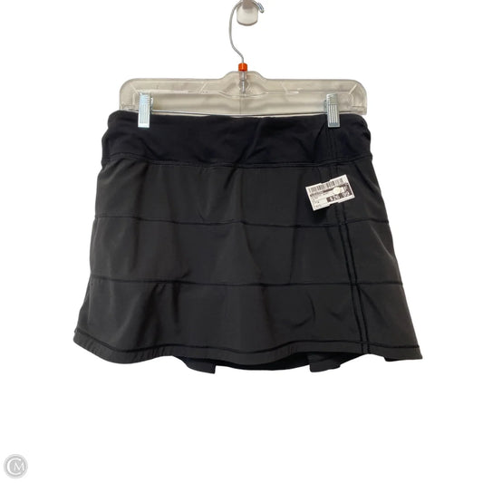 Athletic Skirt By Lululemon In Black, Size: 8
