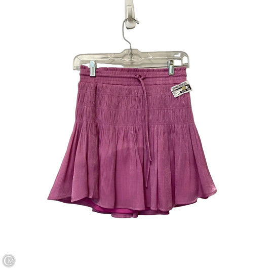Skirt Mini & Short By Glam In Purple, Size: S