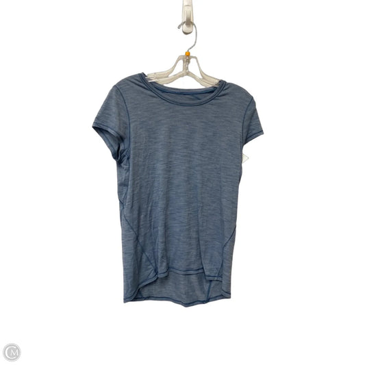 Top Short Sleeve By Lululemon In Blue, Size: M