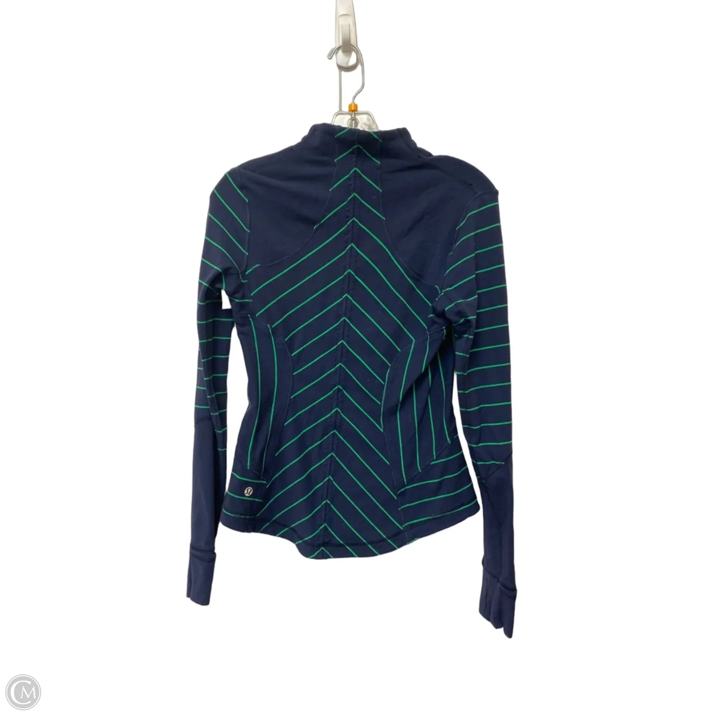 Athletic Jacket By Lululemon In Blue & Green, Size: S