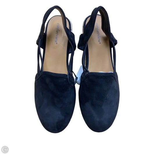 Shoes Heels Wedge By Comfortview In Black, Size: 10