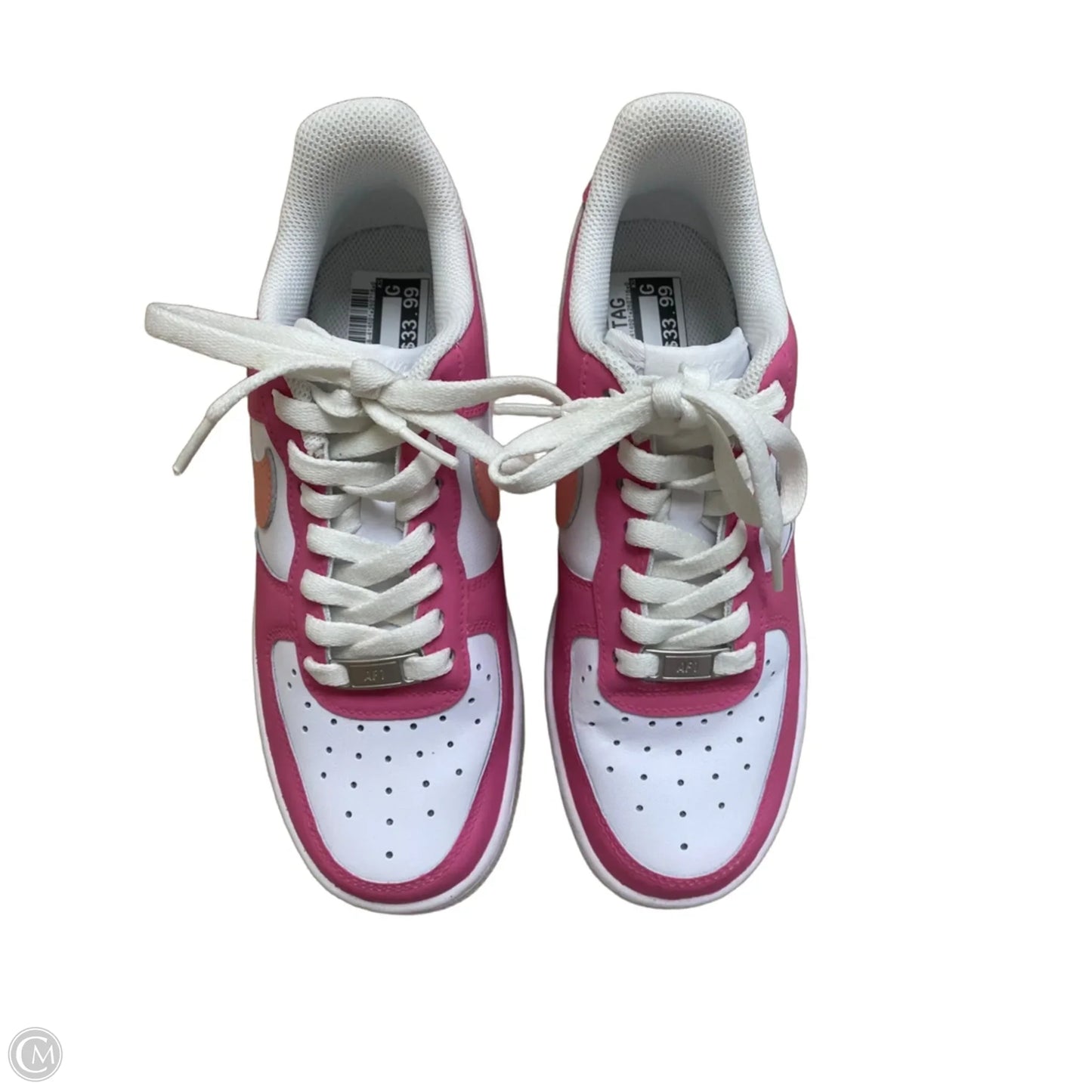 Shoes Sneakers By Nike In Pink & White, Size: 7.5