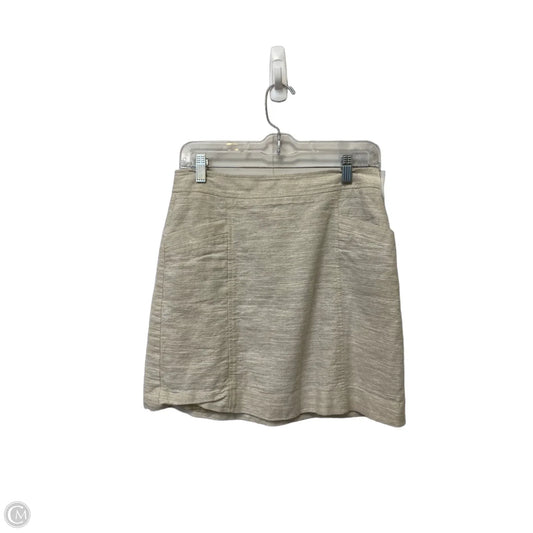 Skirt Mini & Short By Loft In Cream, Size: 4