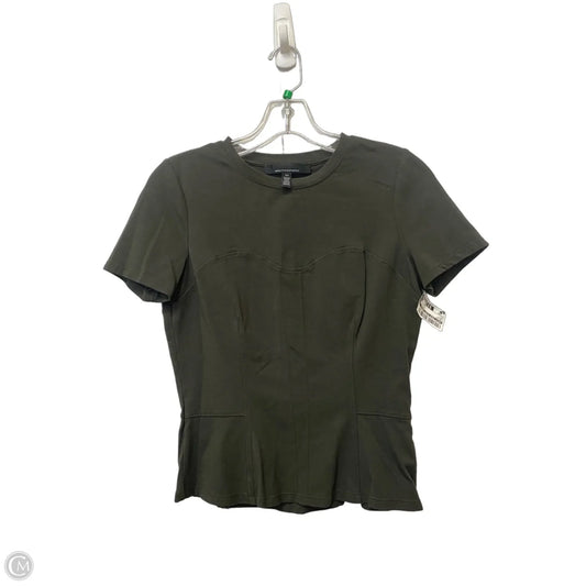 Top Short Sleeve By White House Black Market In Green, Size: Xs