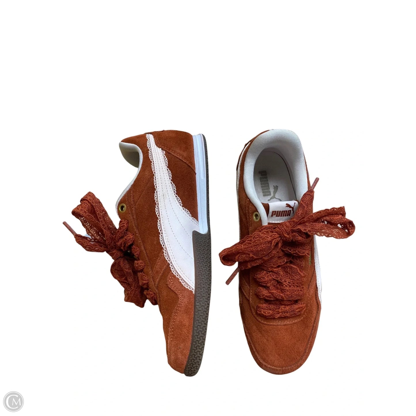 Shoes Sneakers By Puma In Orange, Size: 8
