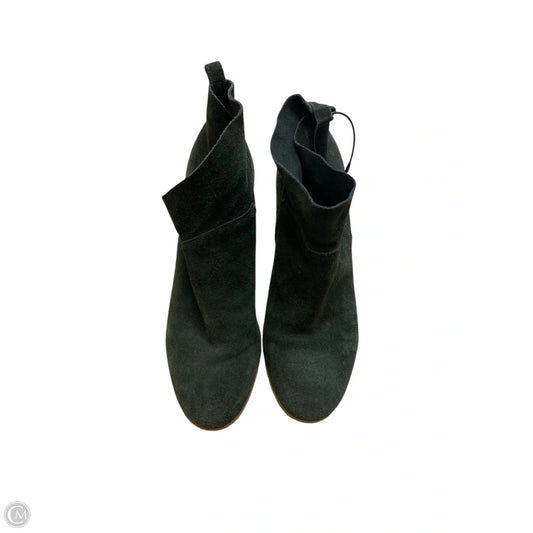 Boots Ankle Heels By Crown Vintage In Green, Size: 9.5