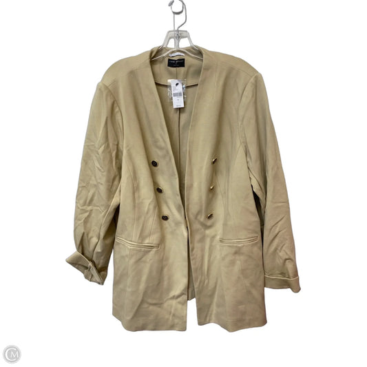 Blazer By Lane Bryant In Tan, Size: 3x