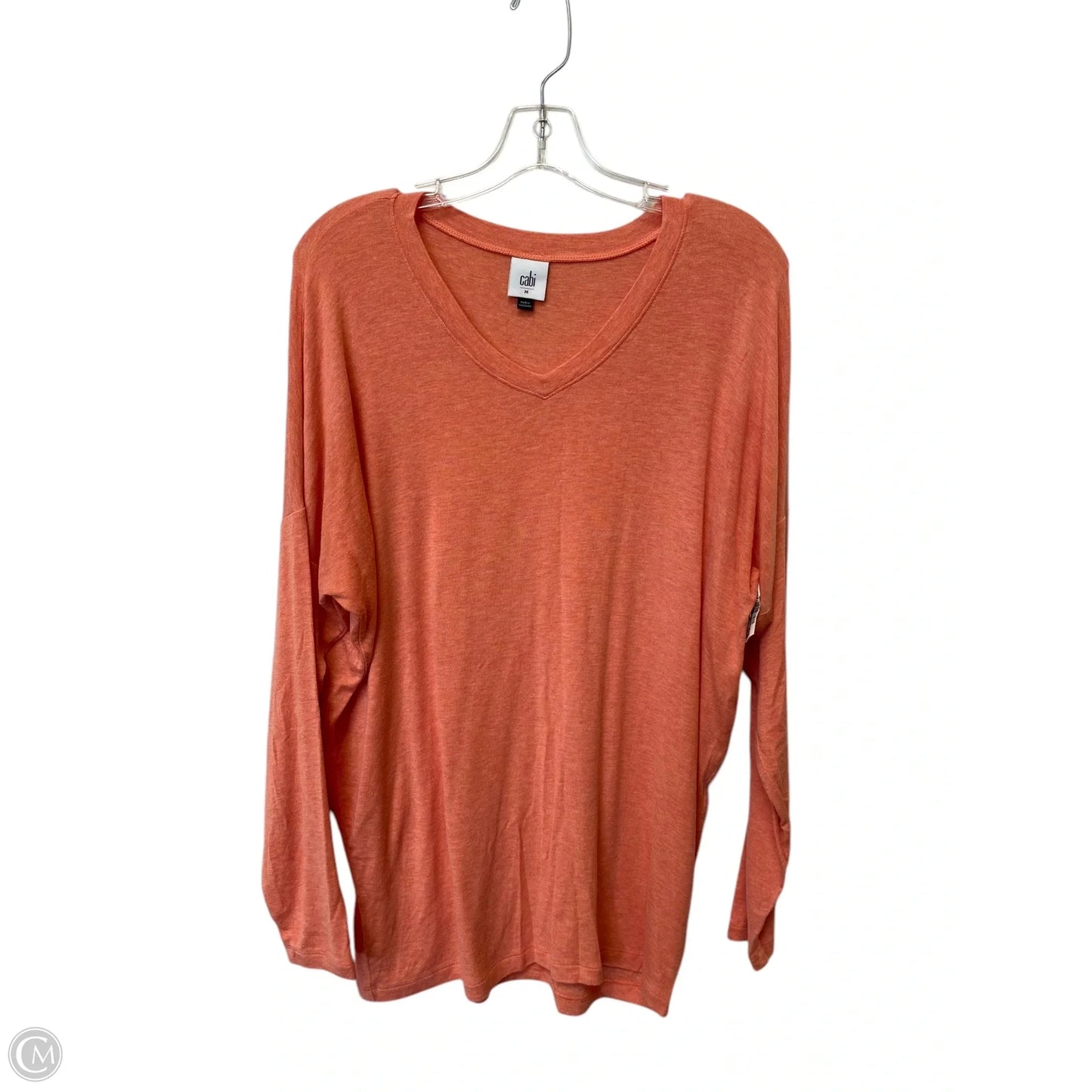 Top Long Sleeve By Cabi In Pink, Size: M