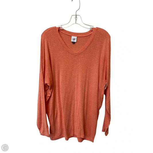 Top Long Sleeve By Cabi In Pink, Size: M
