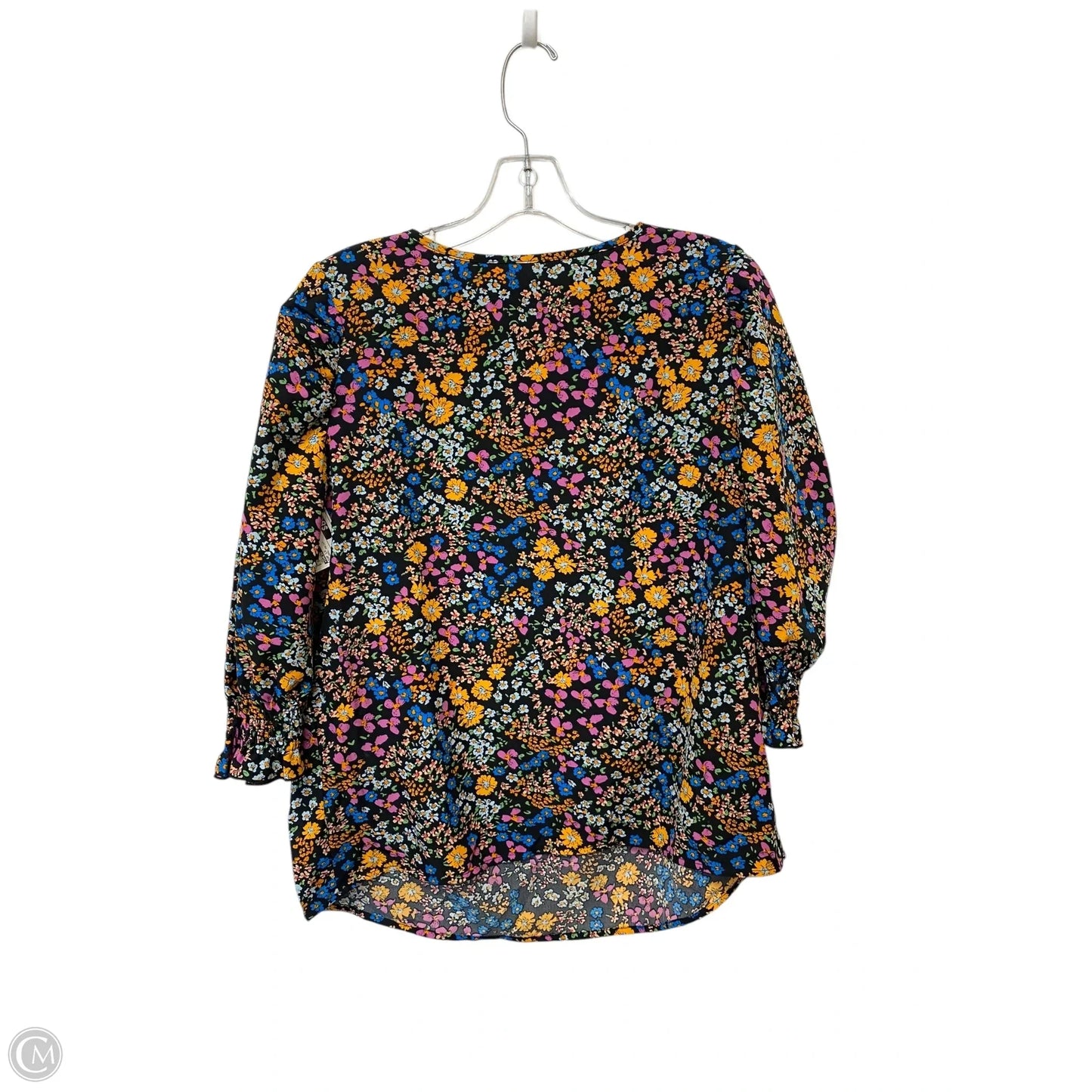 Top Long Sleeve By Shein In Floral Print, Size: S