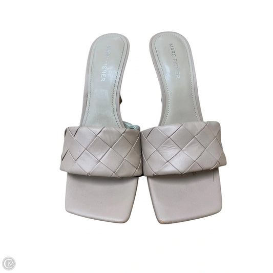 Sandals Heels Stiletto By Marc Fisher In Tan, Size: 8