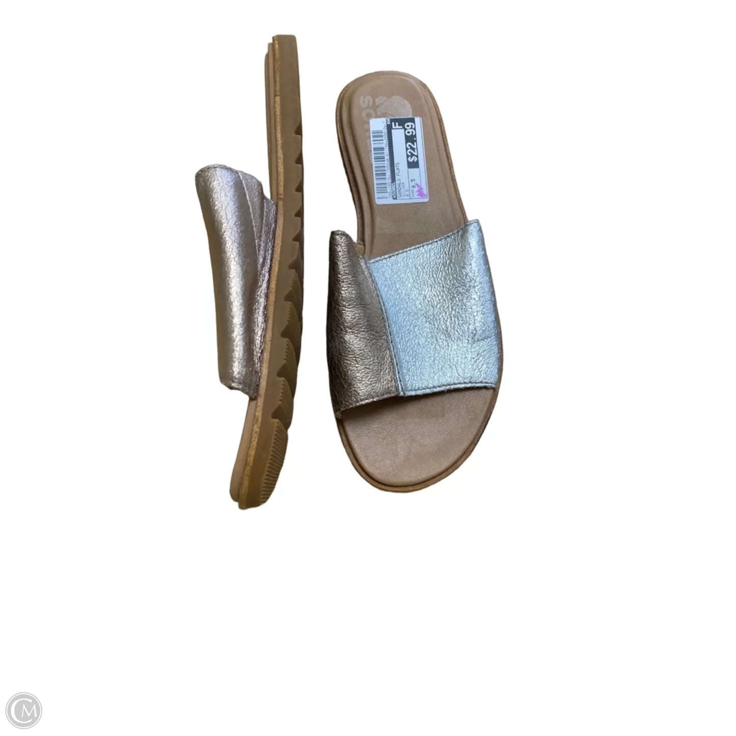 Sandals Flats By Sorel In Silver, Size: 8.5