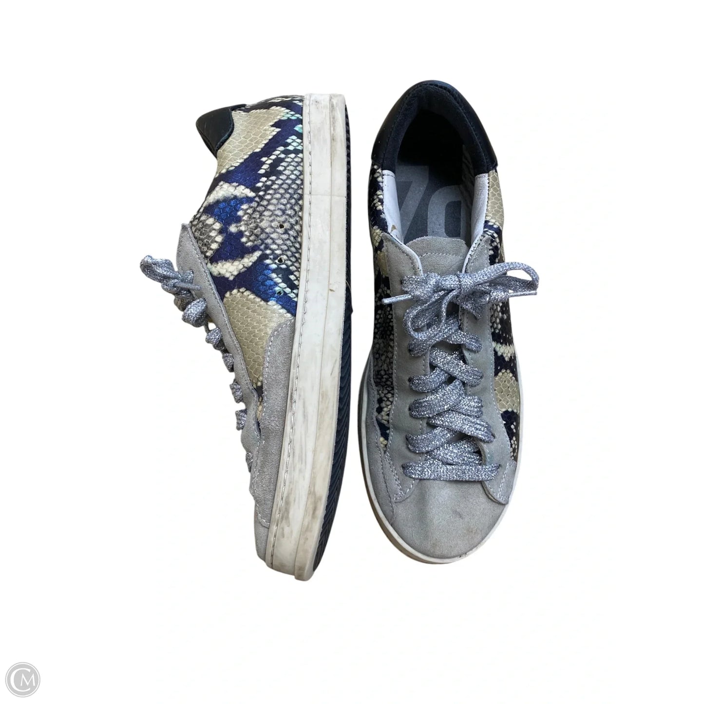 Shoes Sneakers By P448 In Snakeskin Print, Size: 8