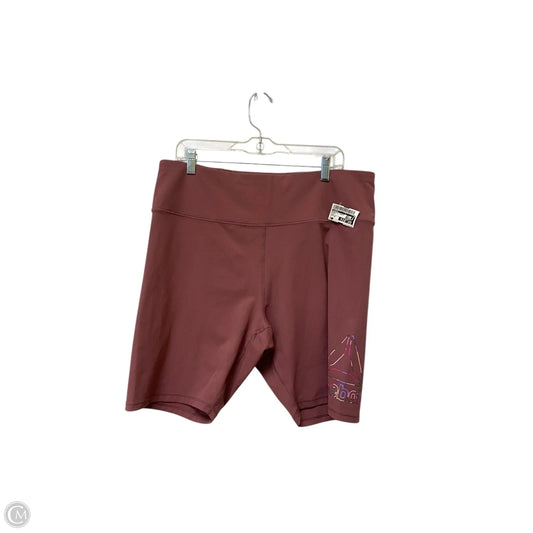 Athletic Shorts By Reebok In Pink, Size: 1x