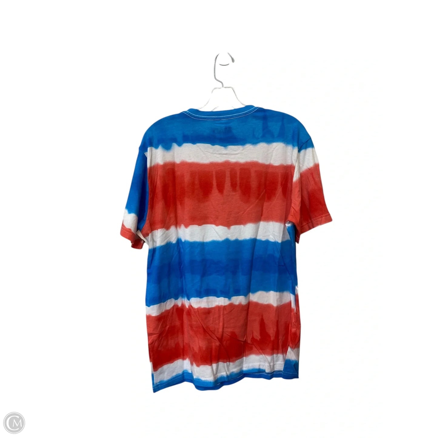 Top Short Sleeve By Clothes Mentor In Blue & Red & White, Size: L