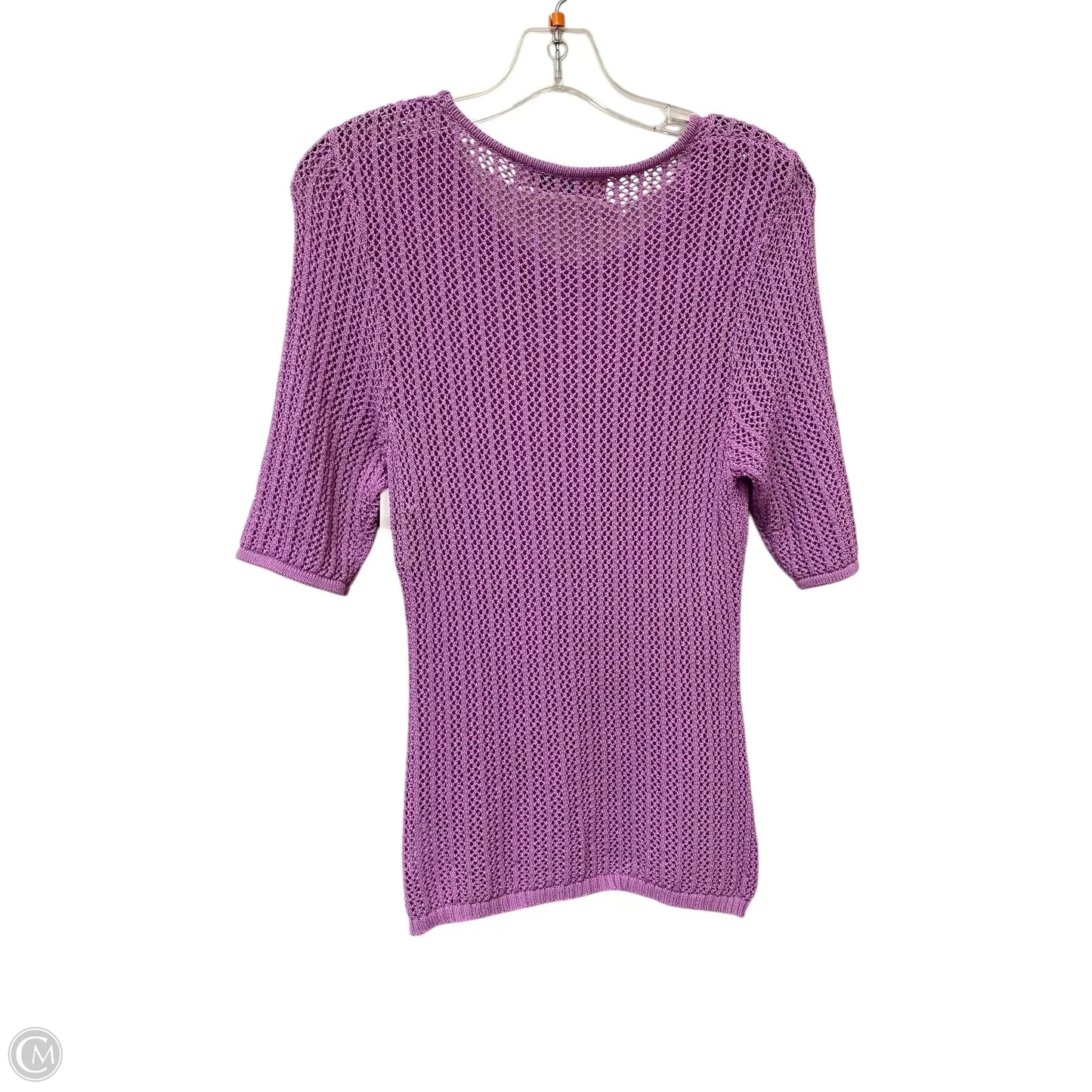 Top Short Sleeve By Free People In Purple, Size: L