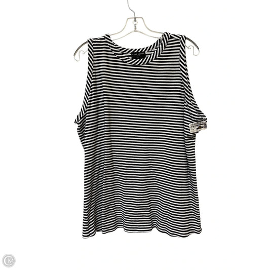 Top Sleeveless Basic By Lane Bryant In Striped Pattern, Size: 26